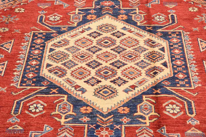 6' 8 x 9' 10 Hand Knotted Kazak Oriental Rug