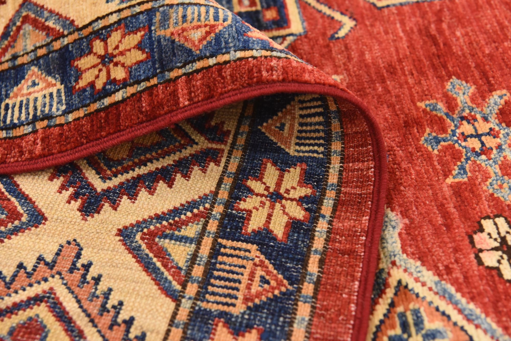6' 8 x 9' 10 Hand Knotted Kazak Oriental Rug