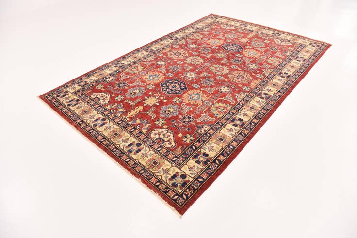 Detail image of 5' 10 x 9' 3 Hand Knotted Kazak Oriental Rug