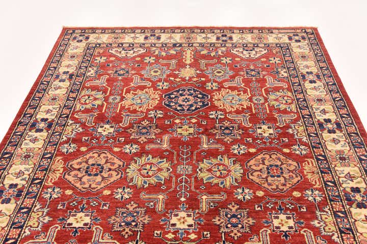 5' 10 x 9' 3 Hand Knotted Kazak Oriental Rug