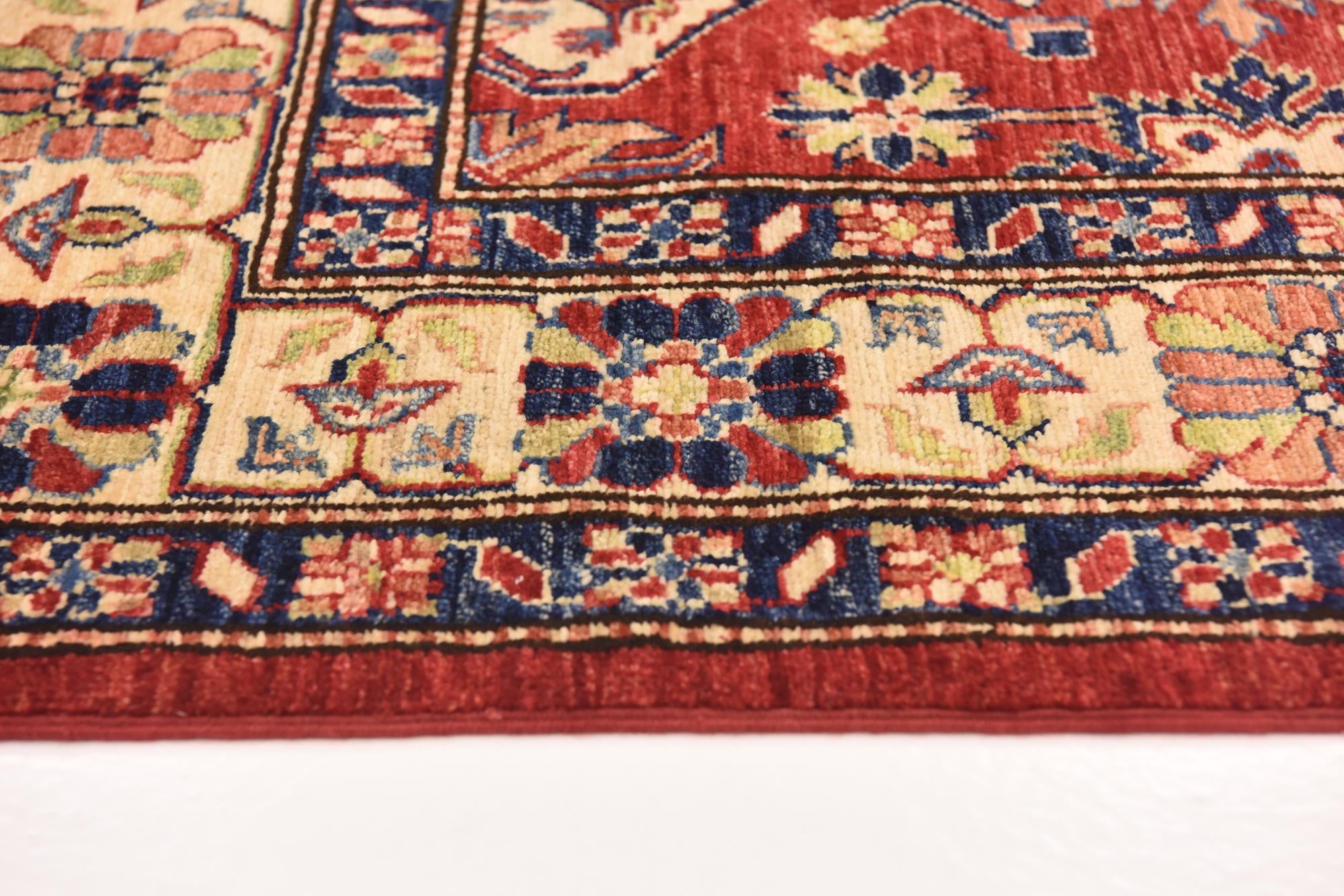 180cm x 280cm anudado a mano Kazak Alfombra Oriental