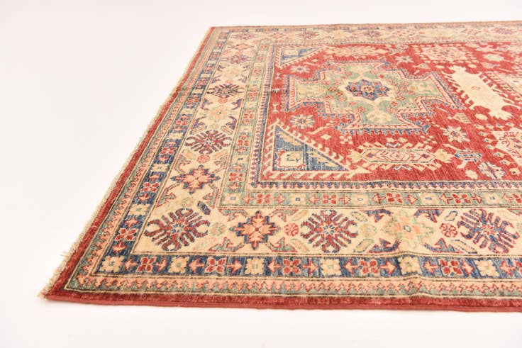 Detail image of 5' 7 x 8' Hand Knotted Kazak Oriental Rug