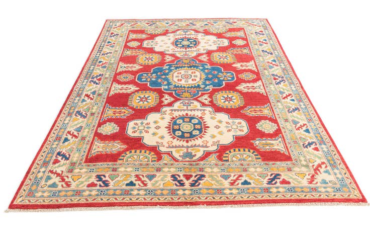 Detailansicht von 175cm x 235cm Handgeknüpft Kazak Teppich