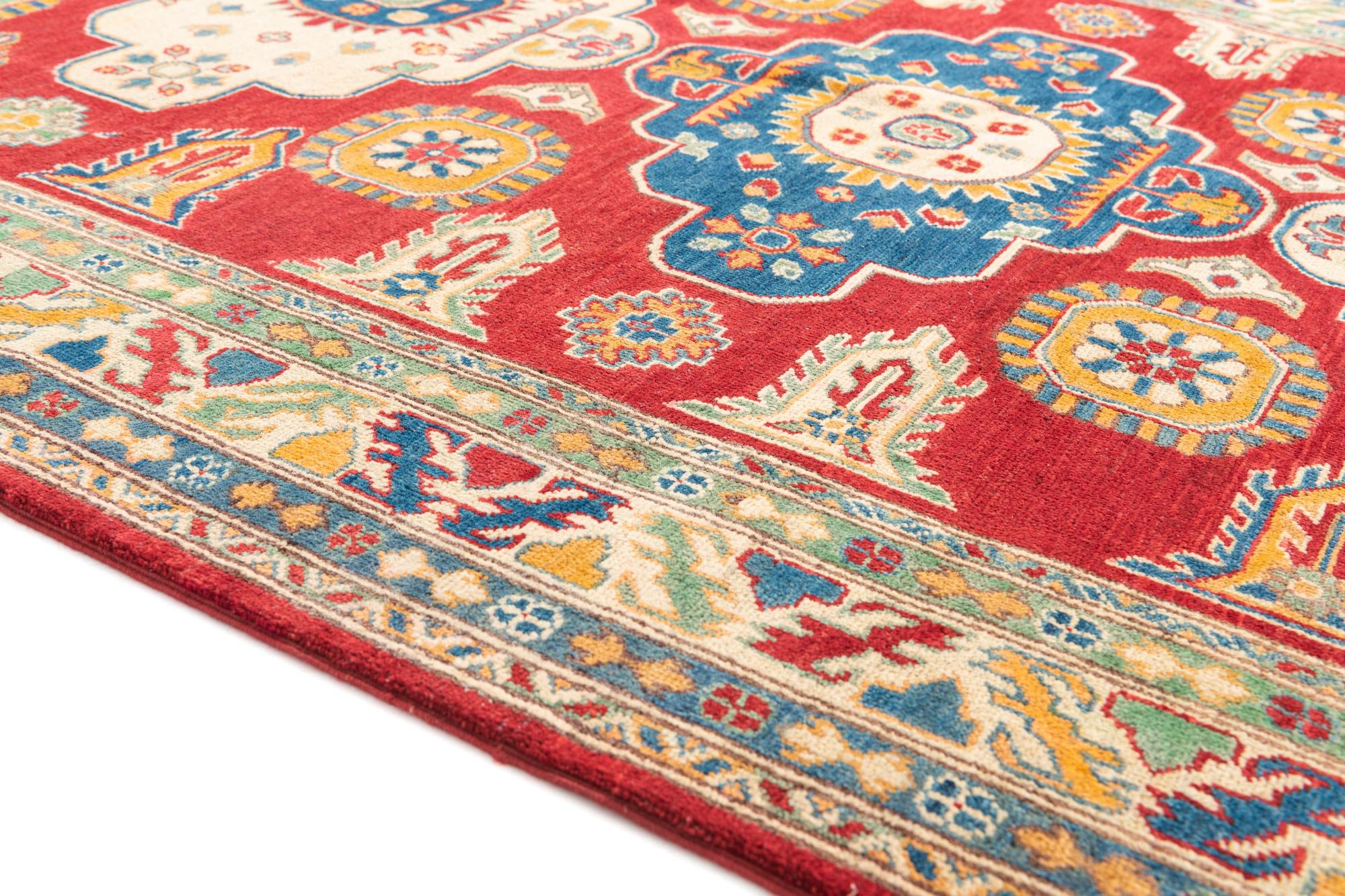 5' 9 x 7' 8 Hand Knotted Kazak Rug