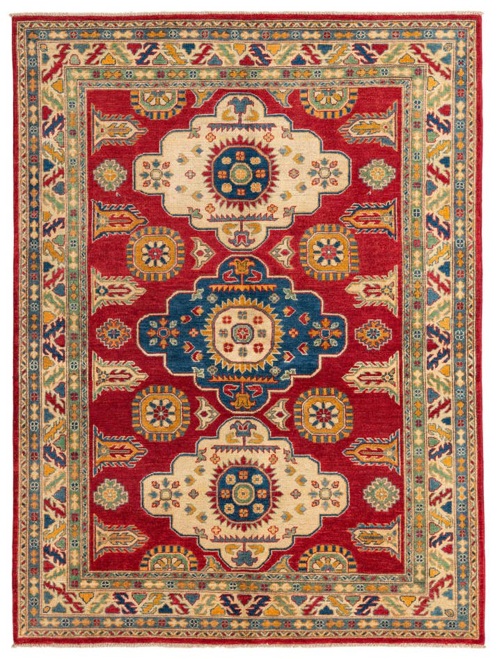 Detailansicht von 175cm x 235cm Handgeknüpft Kazak Teppich