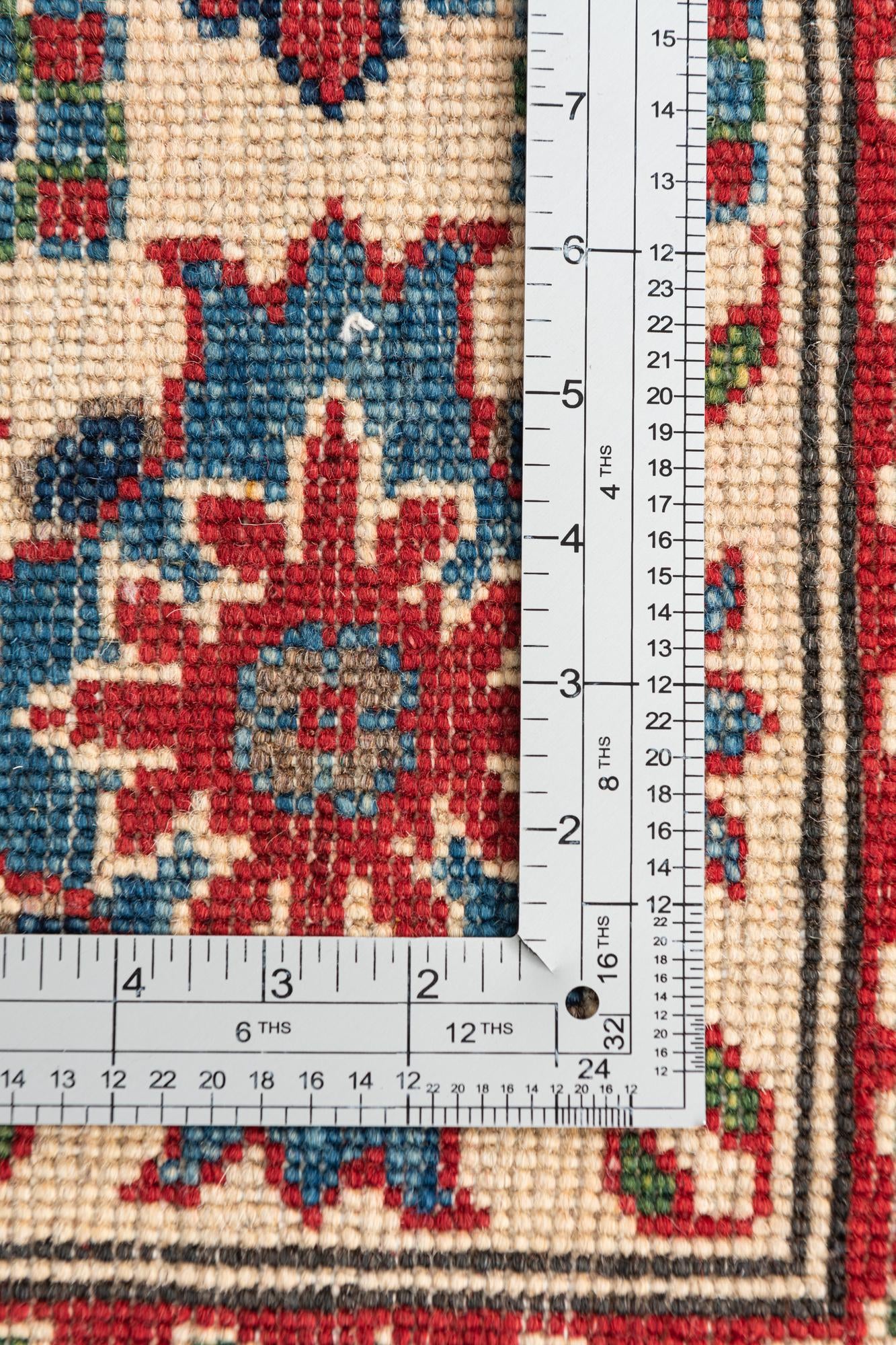6' x 8' 9 Hand Knotted Kazak Rug