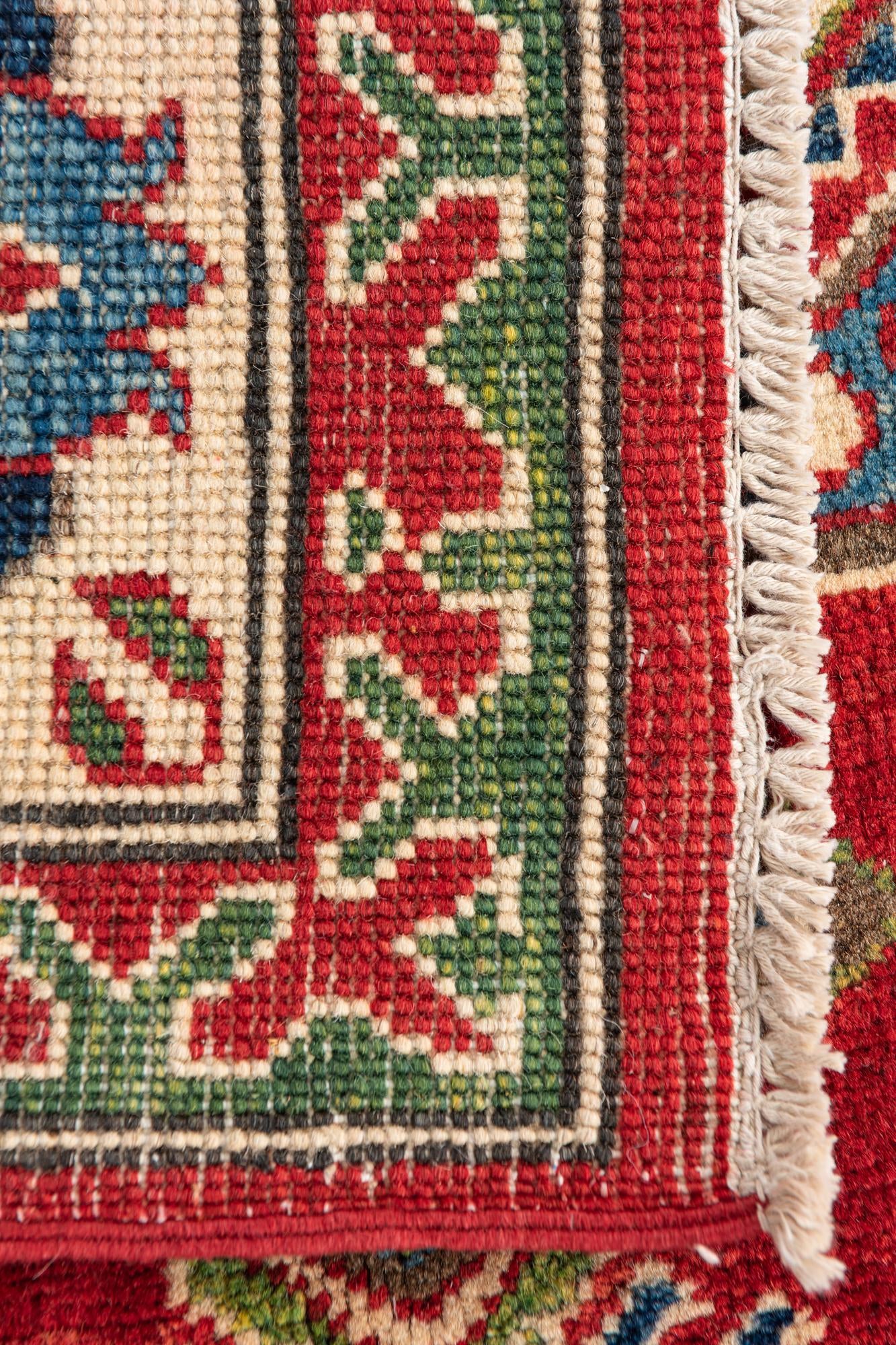 6' x 8' 9 Hand Knotted Kazak Rug