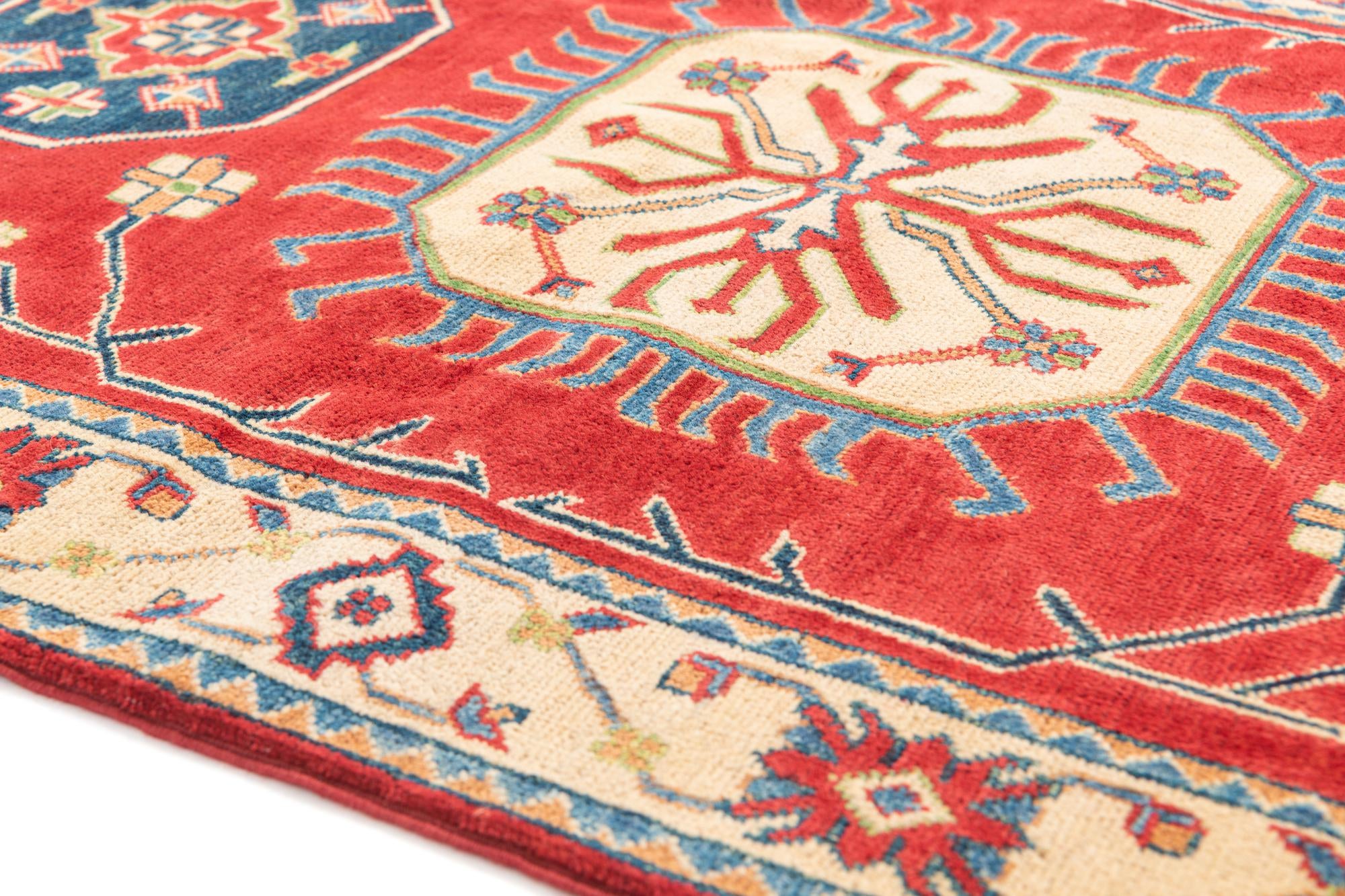 3' 4 x 5' Hand Knotted Kazak Rug