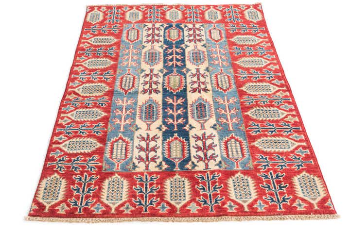 3' 3 x 5' Hand Knotted Kazak Rug