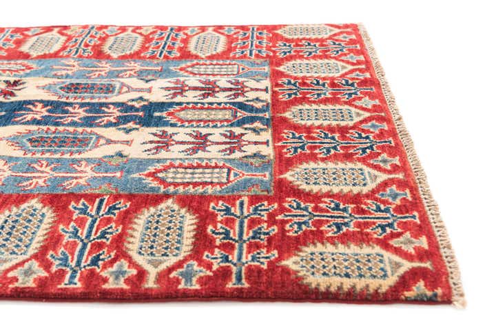 3' 3 x 5' Hand Knotted Kazak Rug