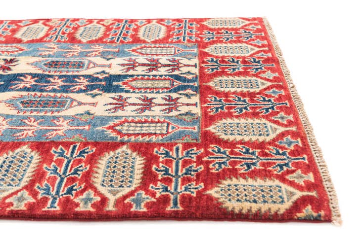 Detail image of 3' 3 x 5' Hand Knotted Kazak Rug