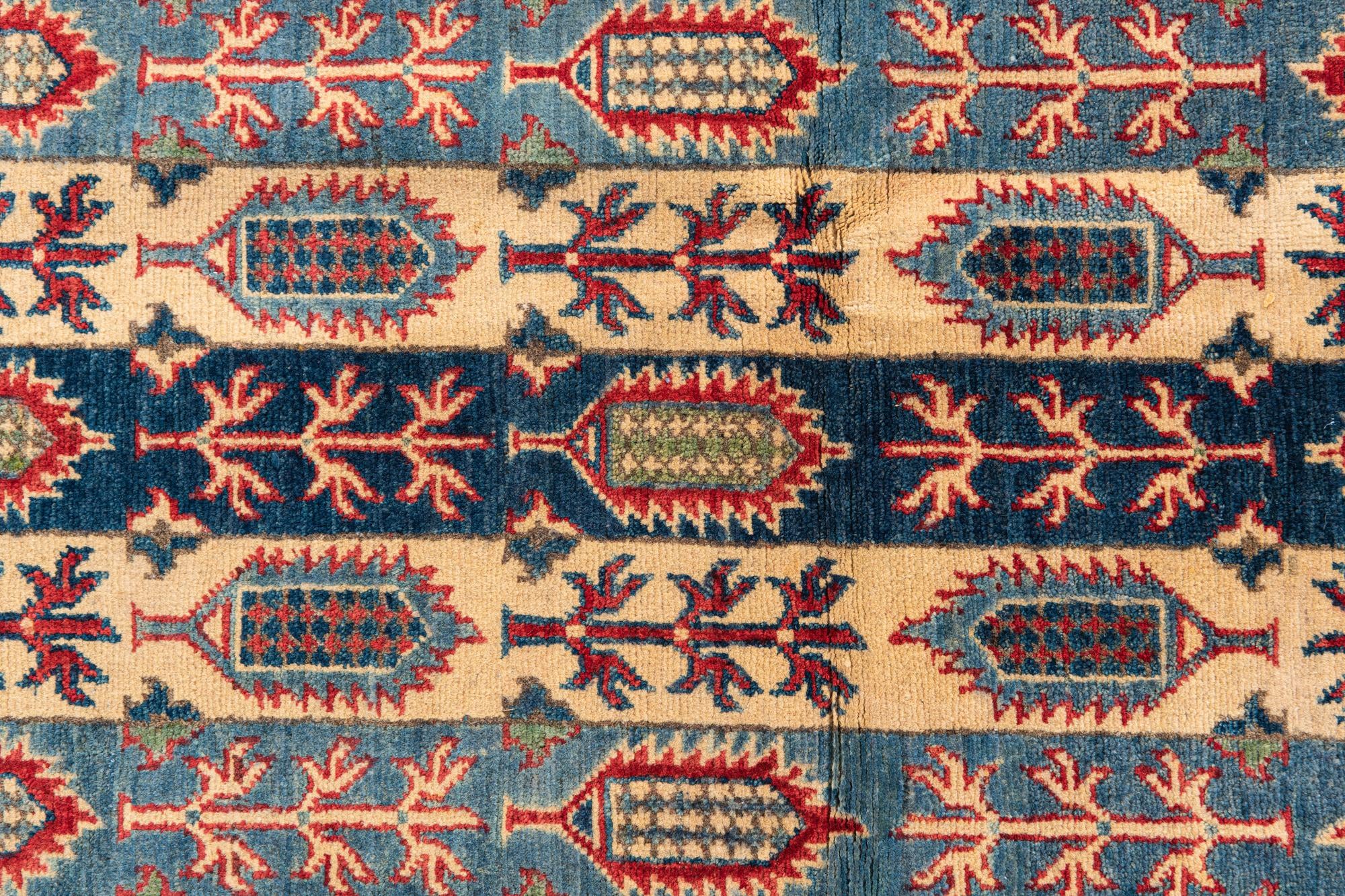 3' 3 x 5' Hand Knotted Kazak Rug