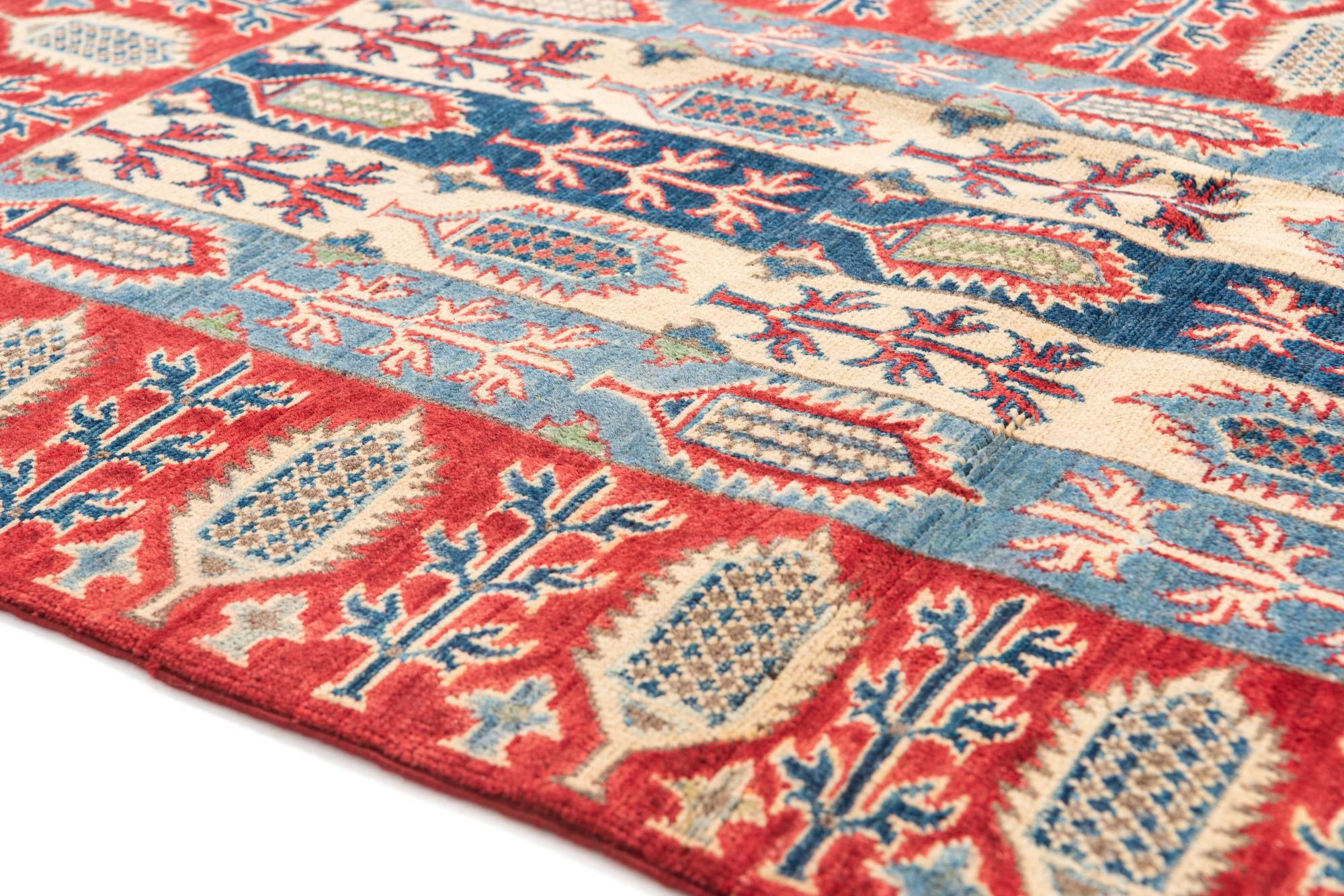 3' 3 x 5' Hand Knotted Kazak Rug