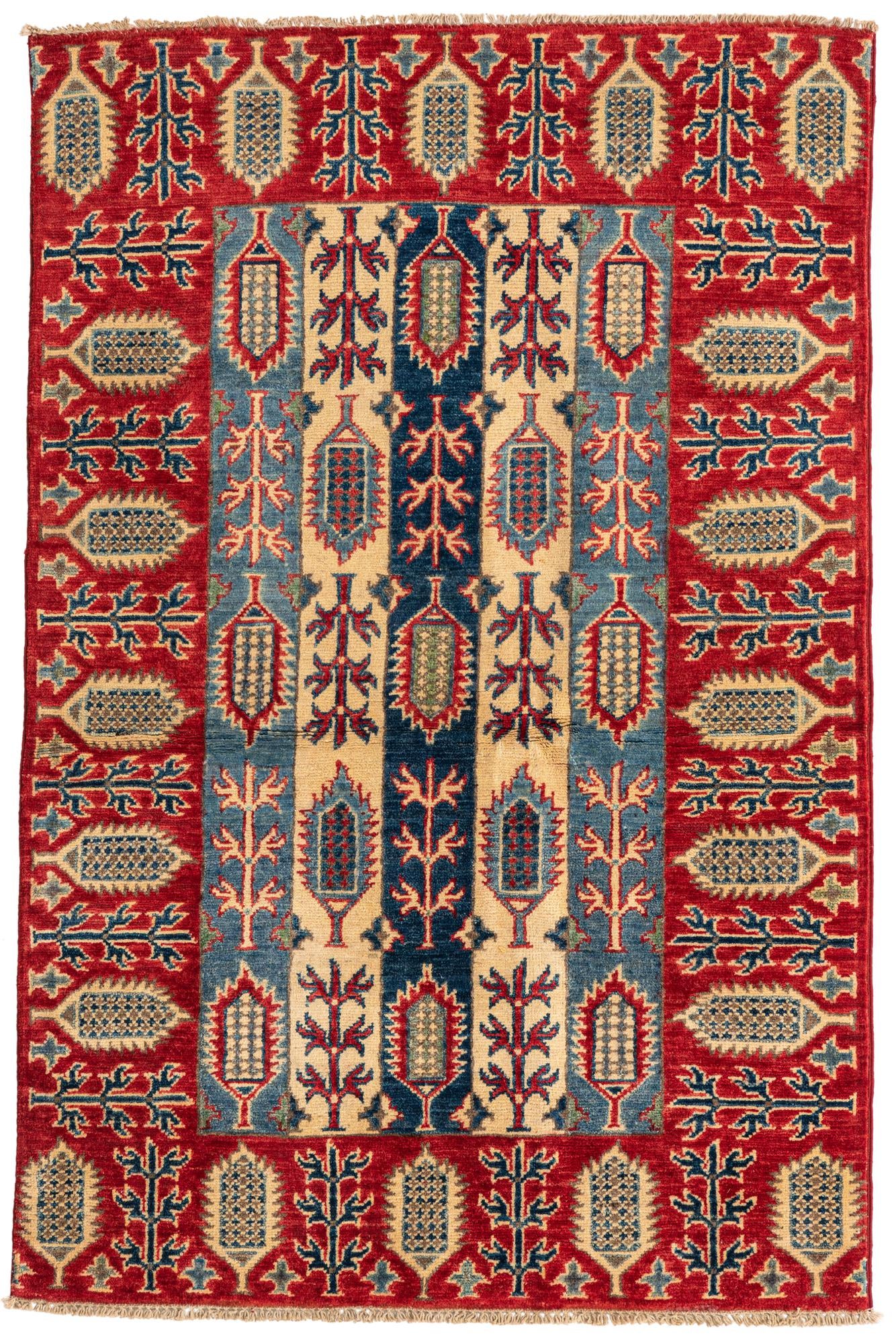 3' 3 x 5' Hand Knotted Kazak Rug