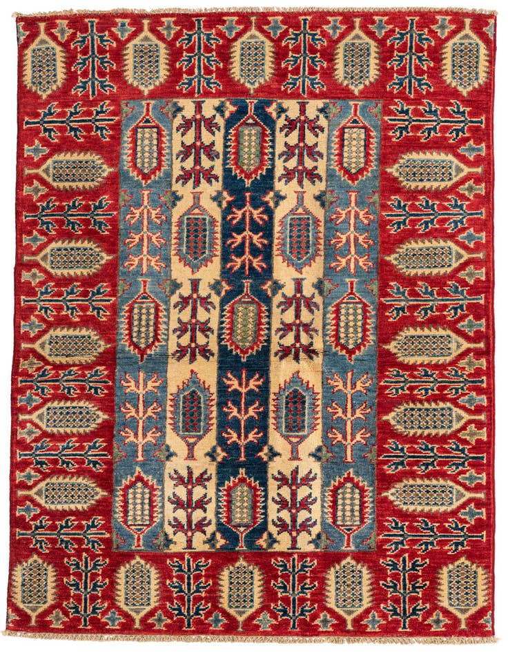 Detail image of 3' 3 x 5' Hand Knotted Kazak Rug