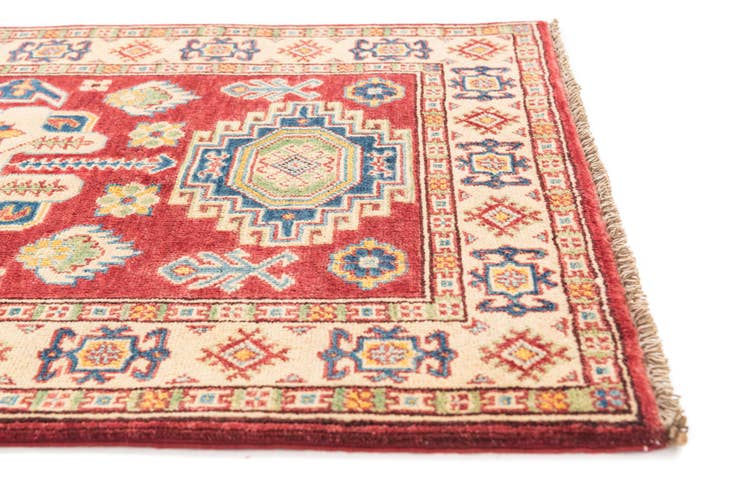 Detail image of 2' 8 x 4' Hand Knotted Kazak Rug