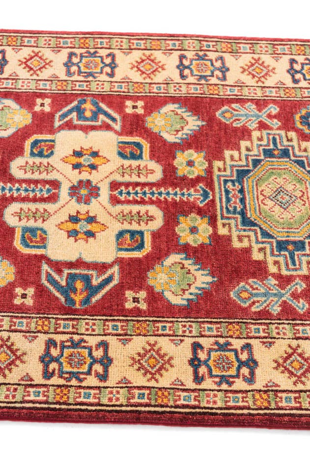 Detail image of 2' 8 x 4' Hand Knotted Kazak Rug