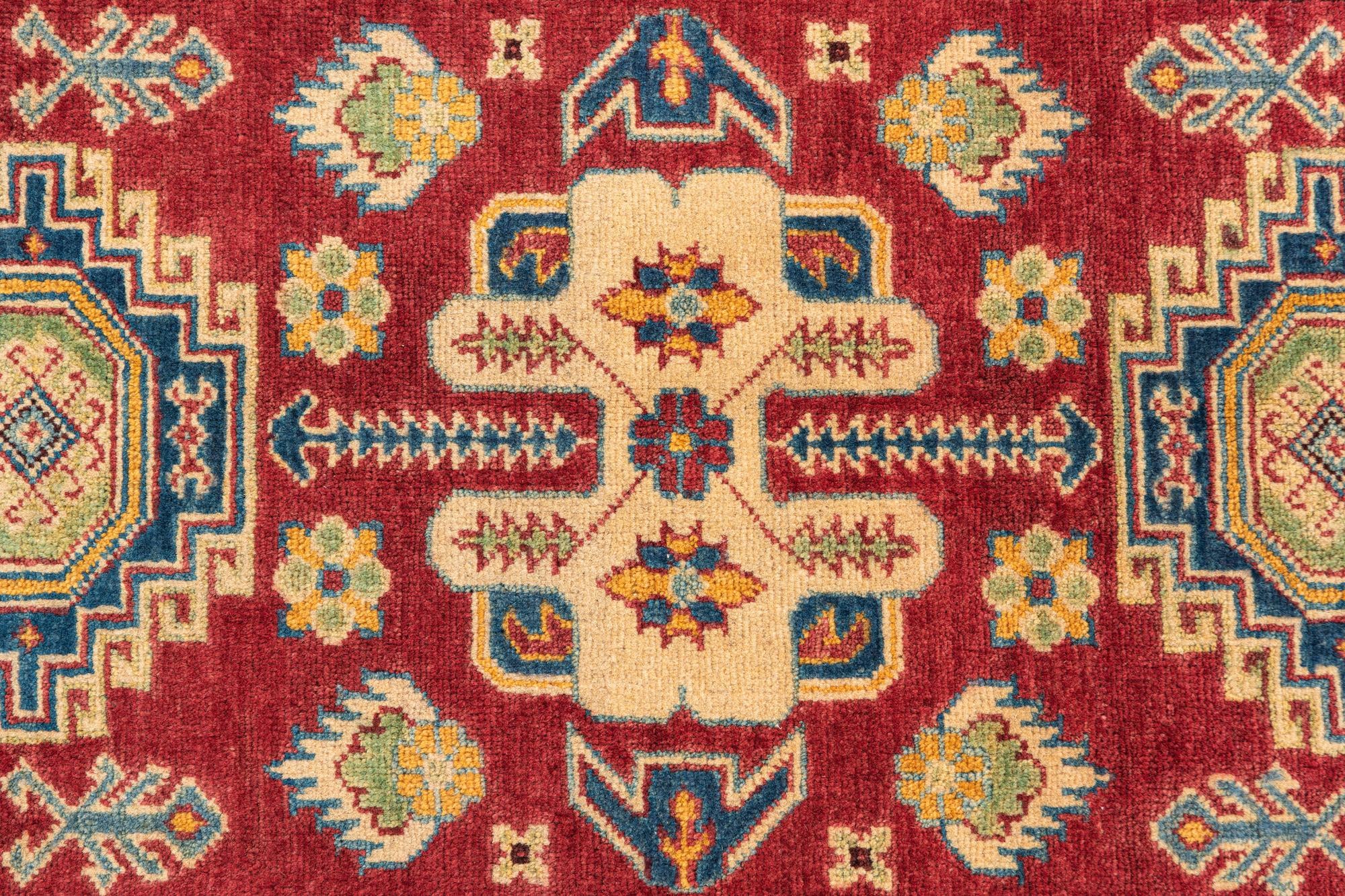 2' 8 x 4' Hand Knotted Kazak Rug