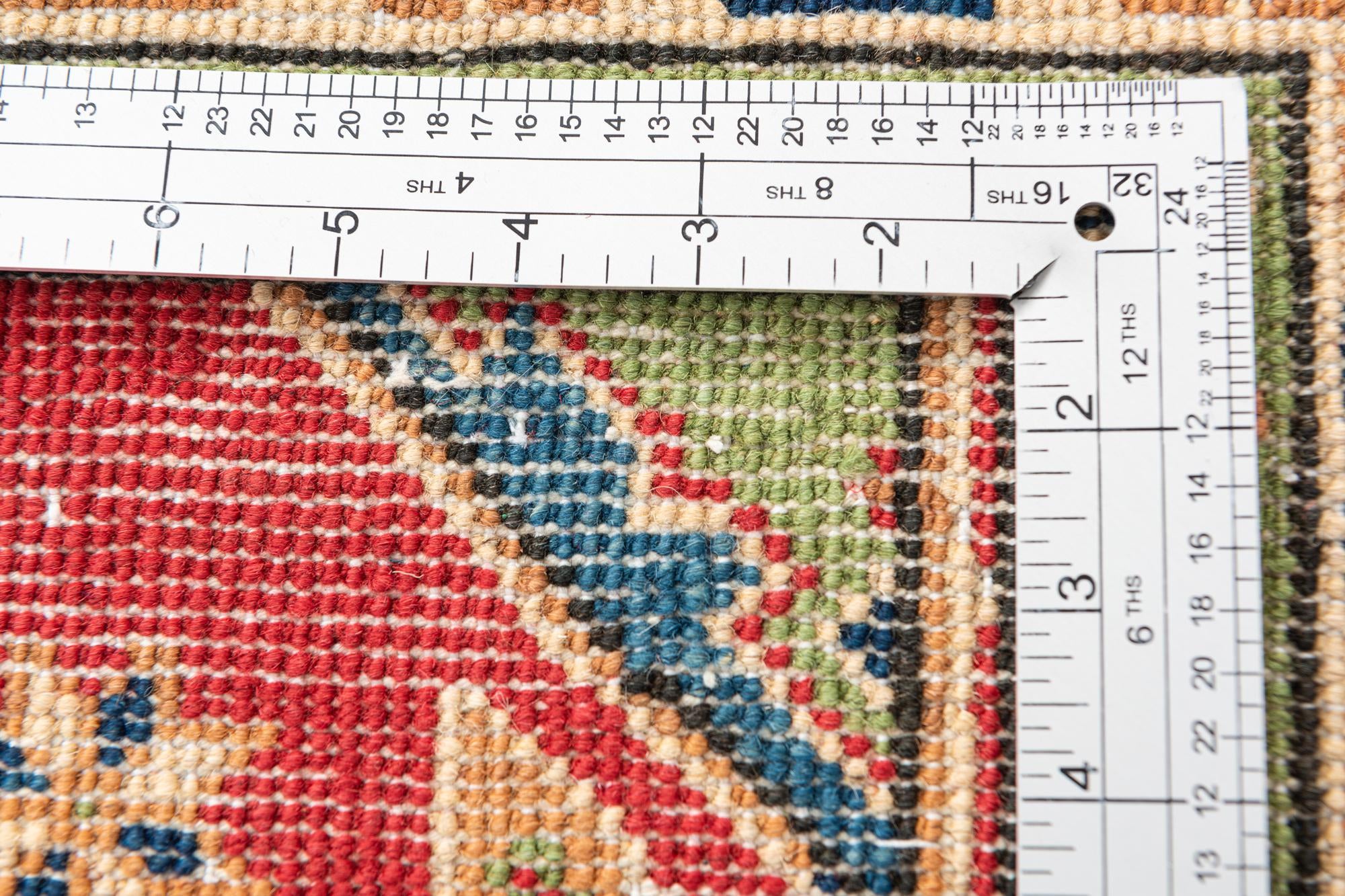 3' 4 x 5' Hand Knotted Kazak Rug