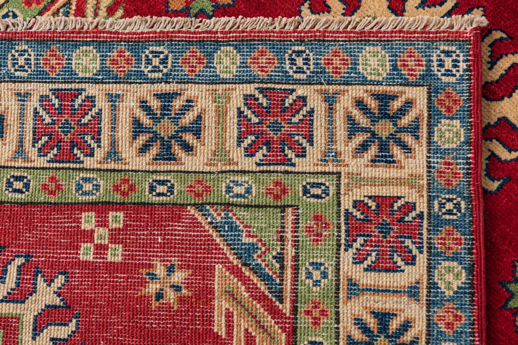 3' 4 x 5' Hand Knotted Kazak Rug