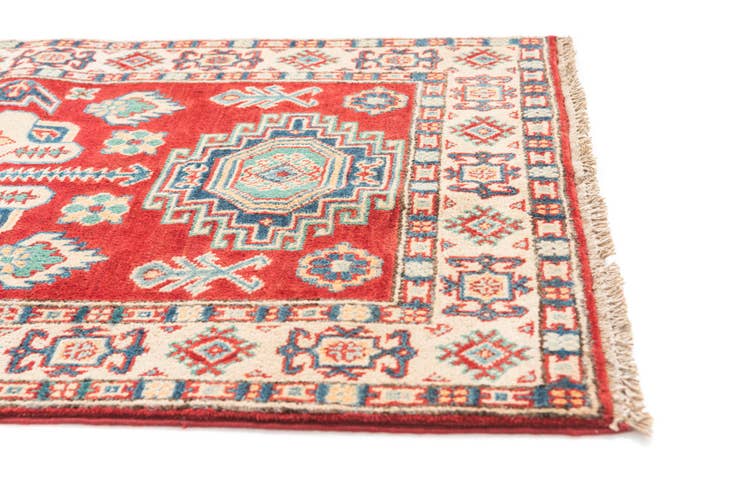 Detail image of 2' 8 x 4' 3 Hand Knotted Kazak Rug