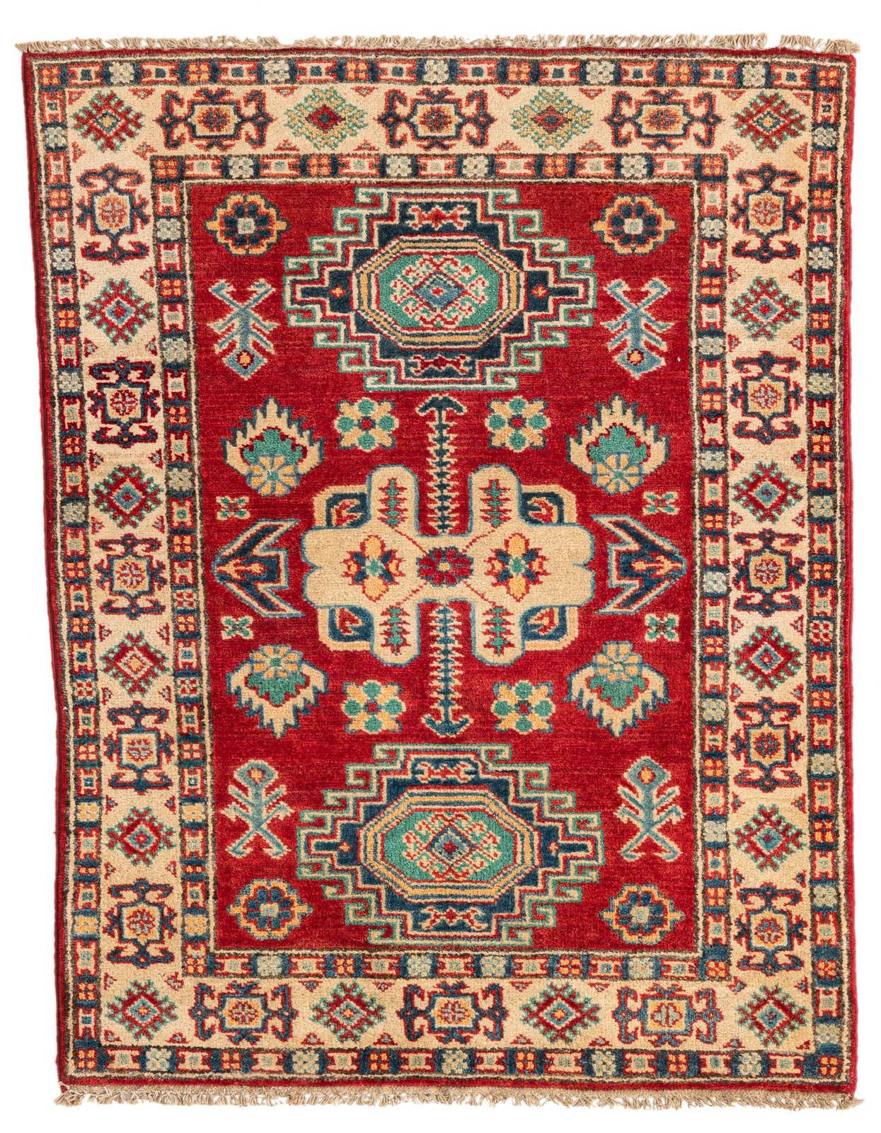 2' 8 x 4' 3 Hand Knotted Kazak Rug