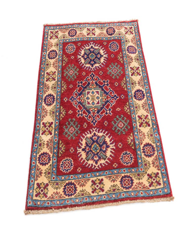 Detail image of 2' 9 x 3' 9 Hand Knotted Kazak Rug