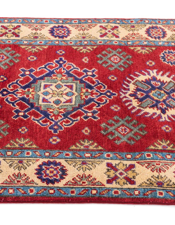 Detail image of 2' 9 x 3' 9 Hand Knotted Kazak Rug