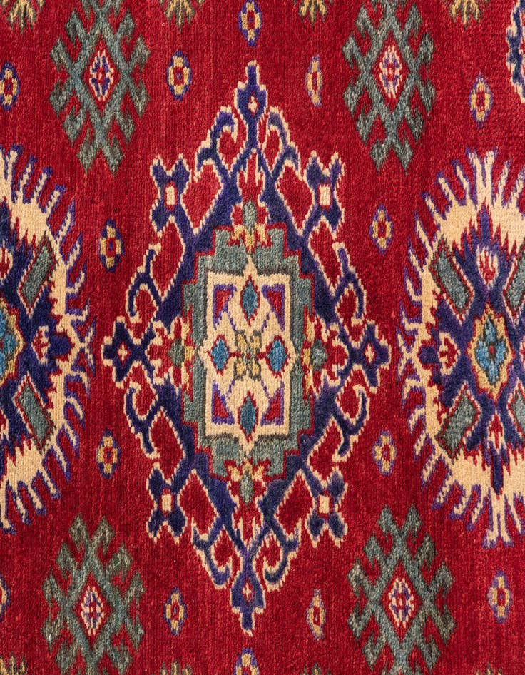 Detail image of 2' 9 x 3' 9 Hand Knotted Kazak Rug
