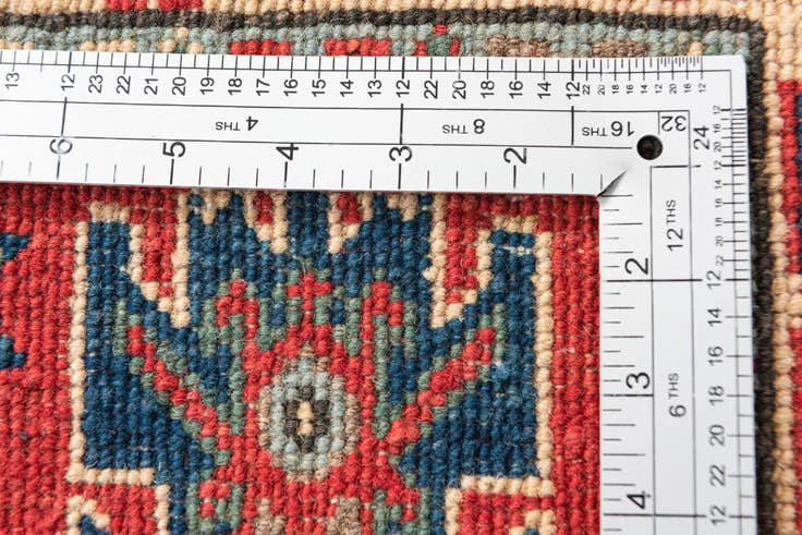 Detail image of 2' 9 x 4' 5 Hand Knotted Kazak Rug