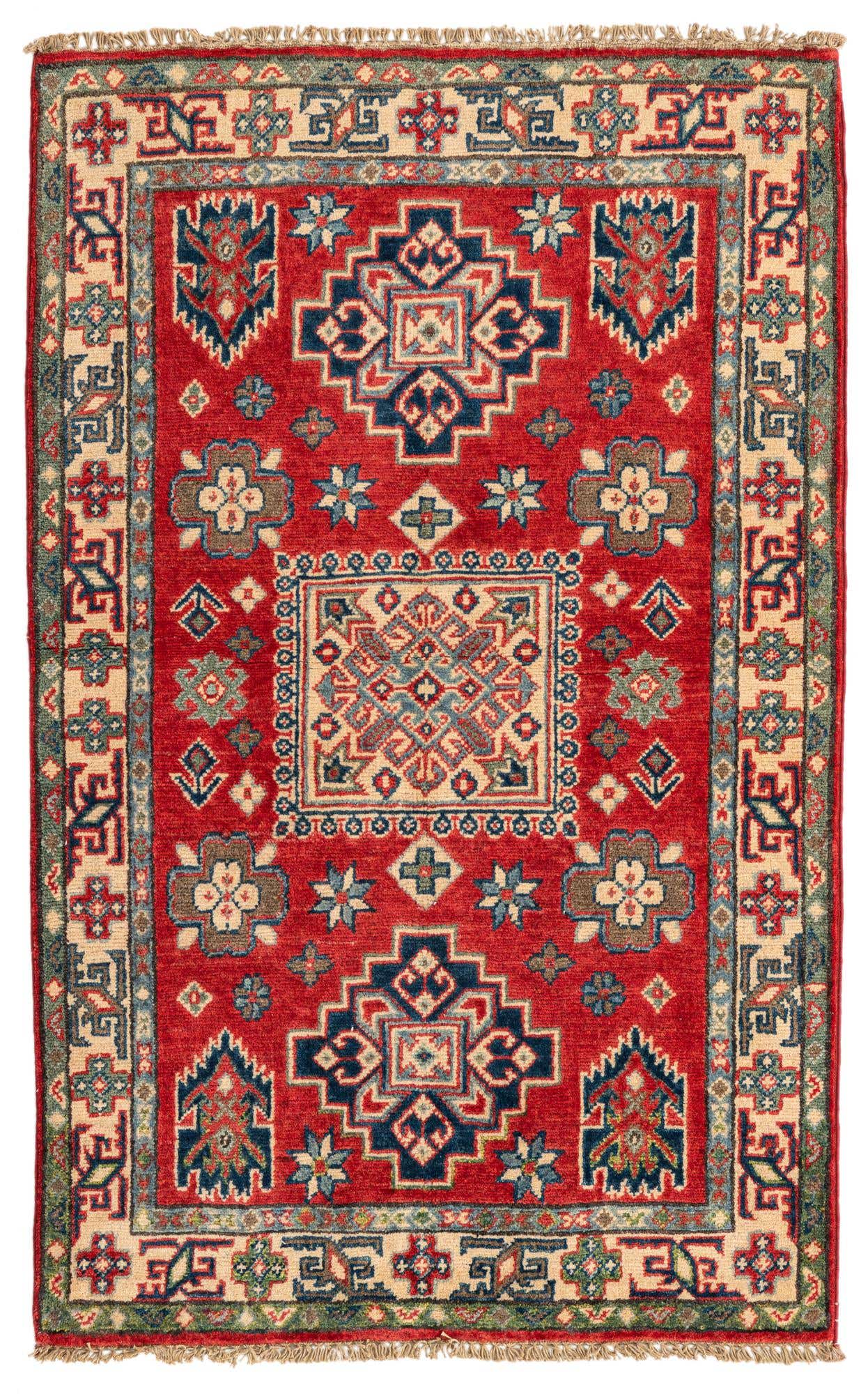 2' 9 x 4' 5 Hand Knotted Kazak Rug