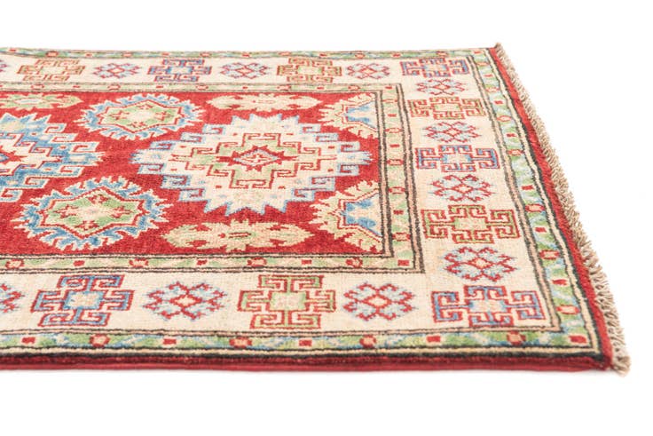 Detail image of 2' 8 x 4' 3 Hand Knotted Kazak Rug