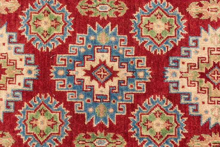 Detail image of 2' 8 x 4' 3 Hand Knotted Kazak Rug
