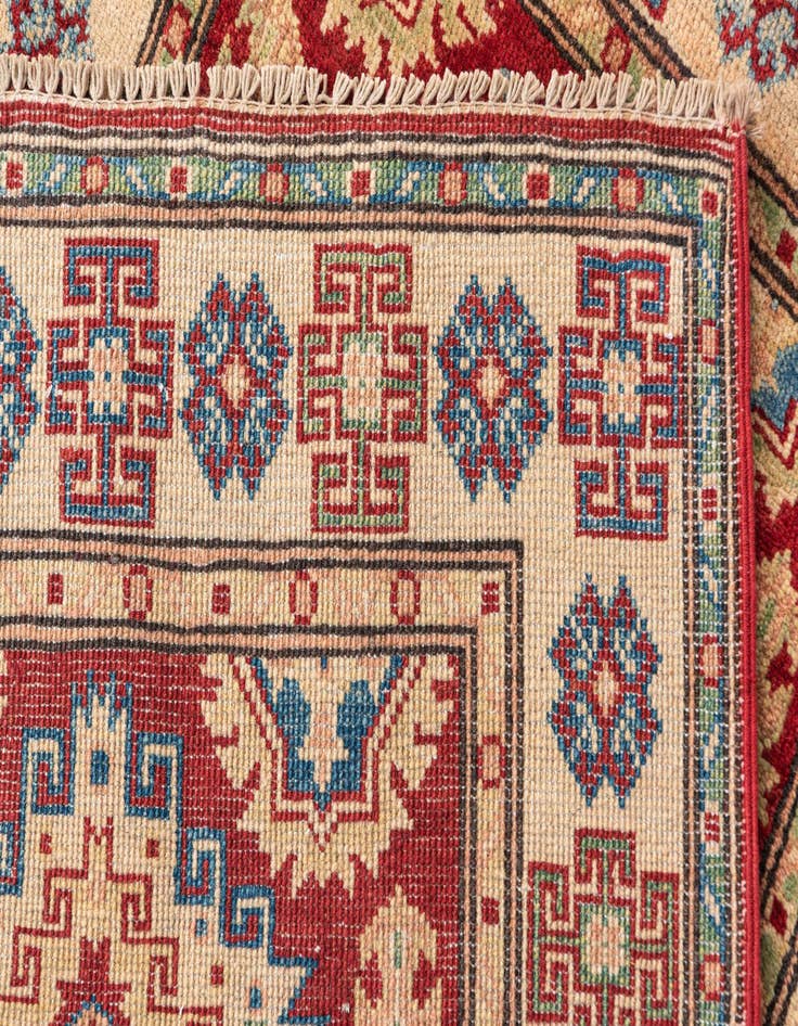 Detail image of 2' 8 x 4' 3  Hand Knotted Kazak Rug