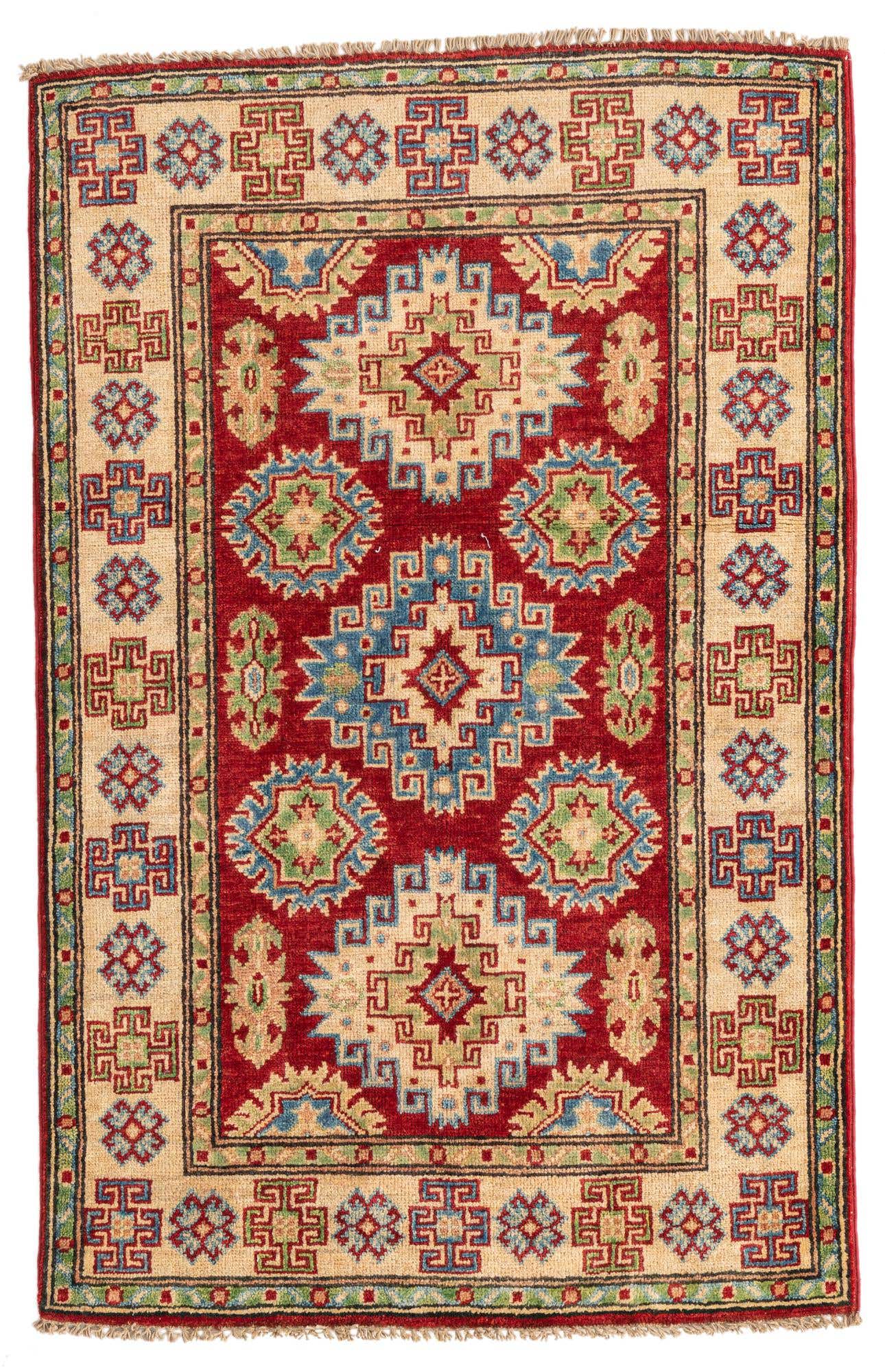2' 8 x 4' 3 Hand Knotted Kazak Rug