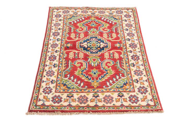 2' 7 x 4' 4 Hand Knotted Kazak Rug