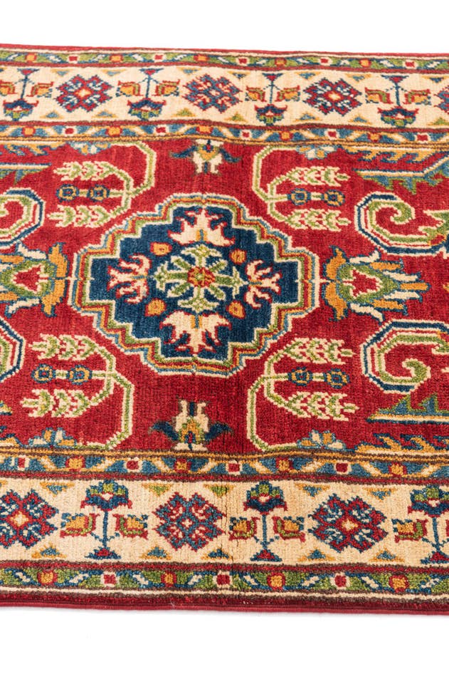 Detail image of 2' 7 x 4' 4 Hand Knotted Kazak Rug