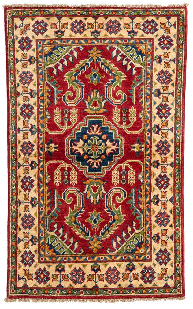 2' 7 x 4' 4 Hand Knotted Kazak Rug