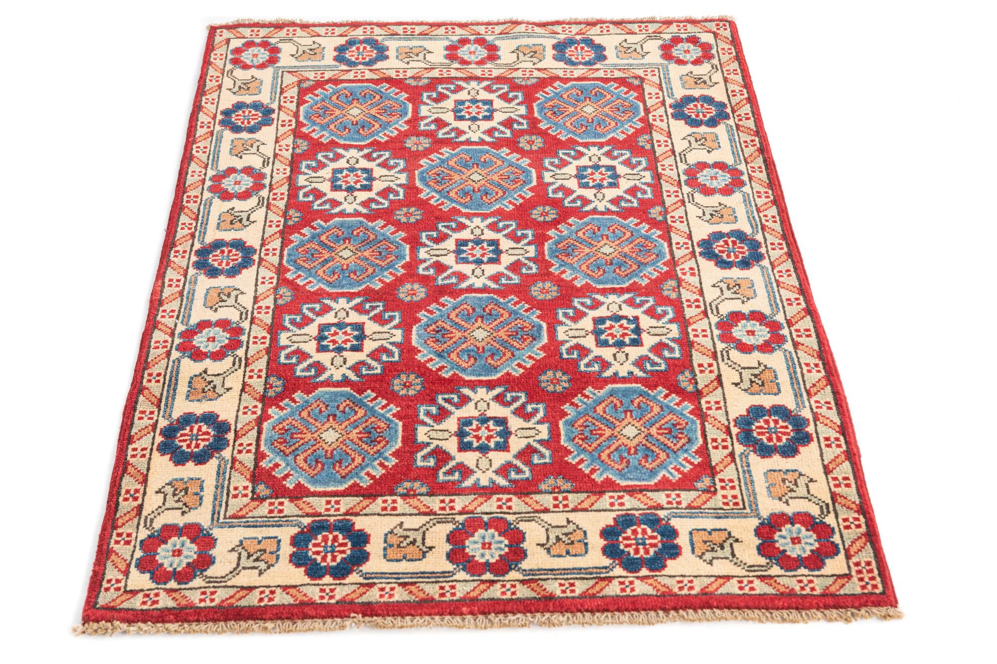 2' 10 x 4' Hand Knotted Kazak Rug