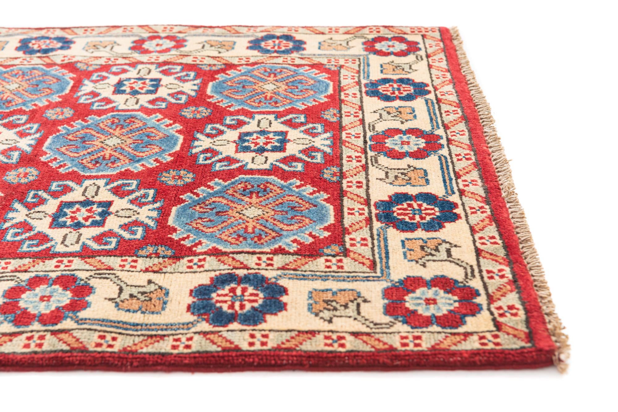 2' 10 x 4' Hand Knotted Kazak Rug