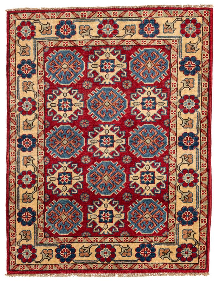 Detail image of 2' 10 x 4' Hand Knotted Kazak Rug