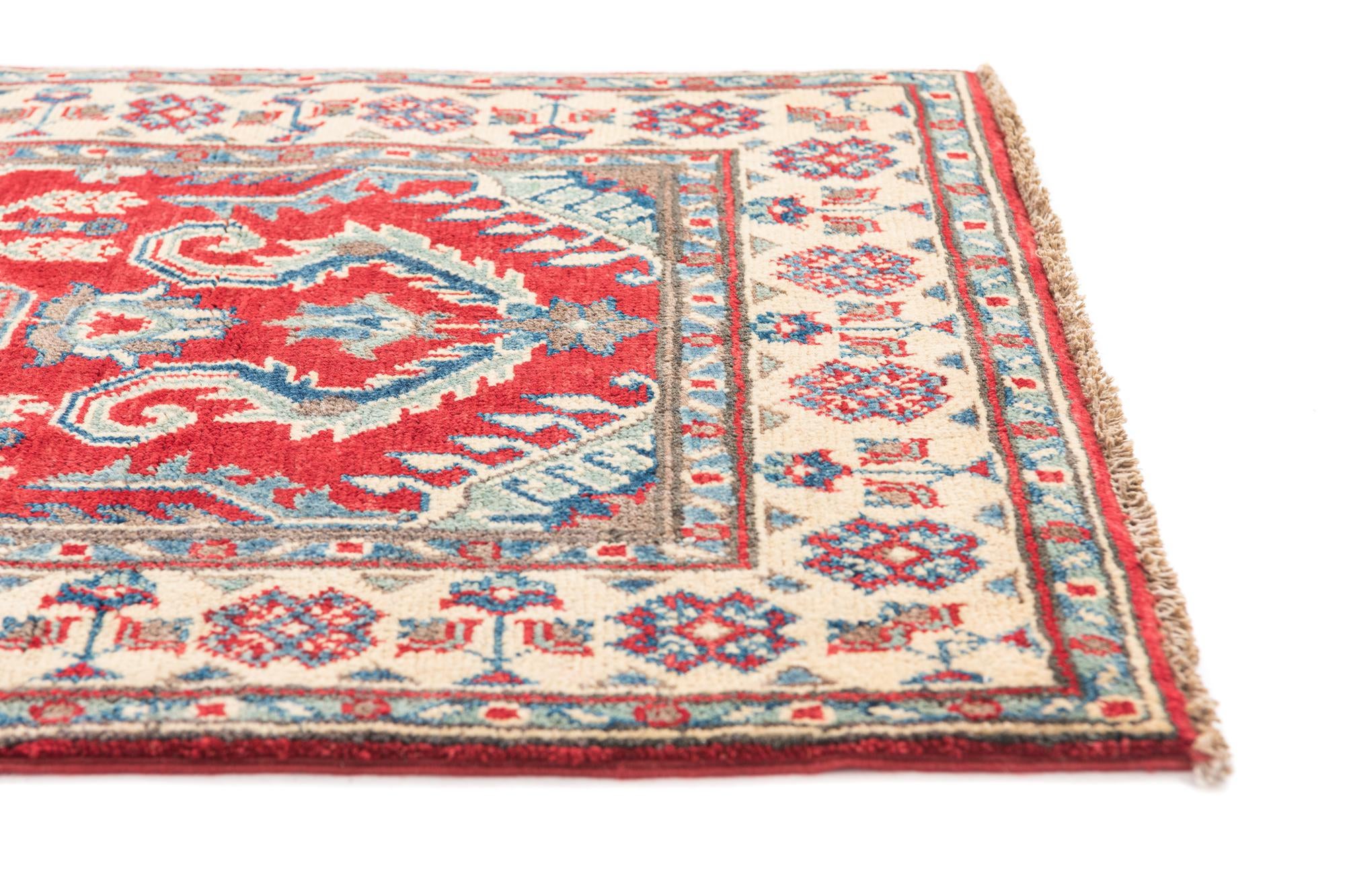 2' 8 x 4' 3 Hand Knotted Kazak Rug