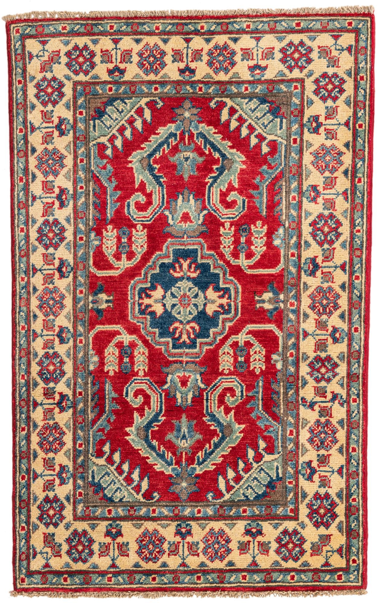 2' 8 x 4' 3 Hand Knotted Kazak Rug