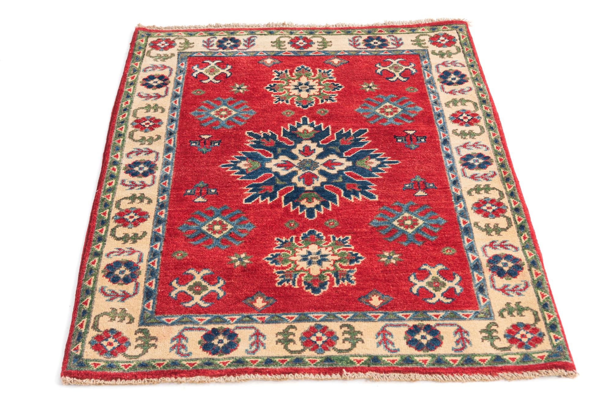 2' 10 x 4' Hand Knotted Kazak Rug