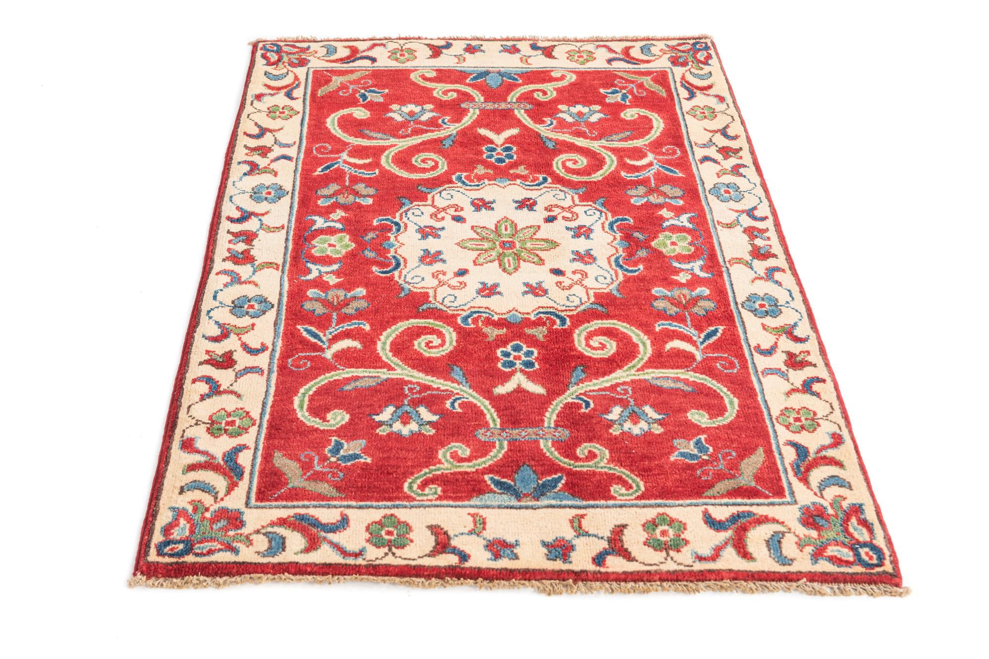 2' 10 x 4' 2 Hand Knotted Kazak Rug