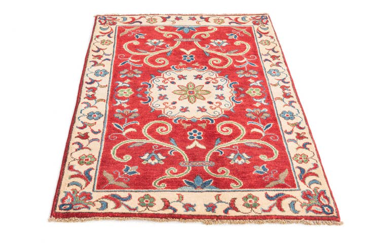 Detail image of 2' 10 x 4' 2 Hand Knotted Kazak Rug