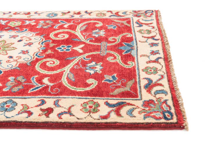 Detail image of 2' 10 x 4' 2 Hand Knotted Kazak Rug
