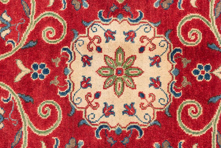 Detail image of 2' 10 x 4' 2 Hand Knotted Kazak Rug