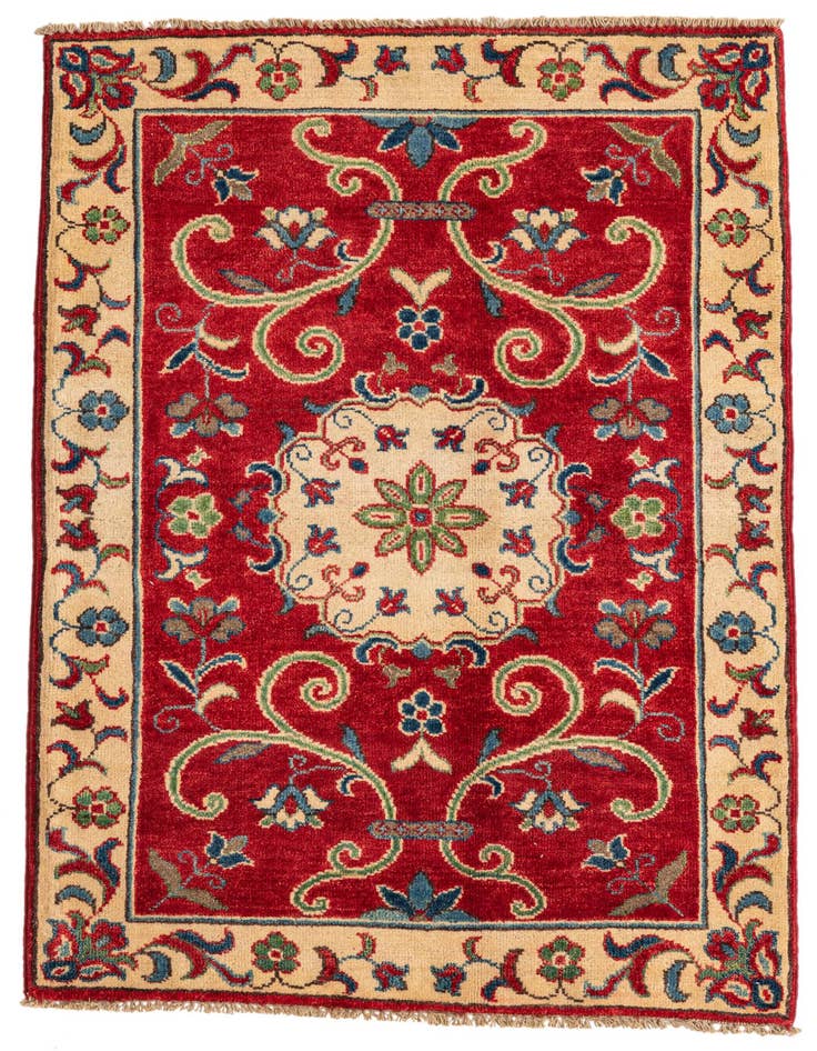Detail image of 2' 10 x 4' 2 Hand Knotted Kazak Rug