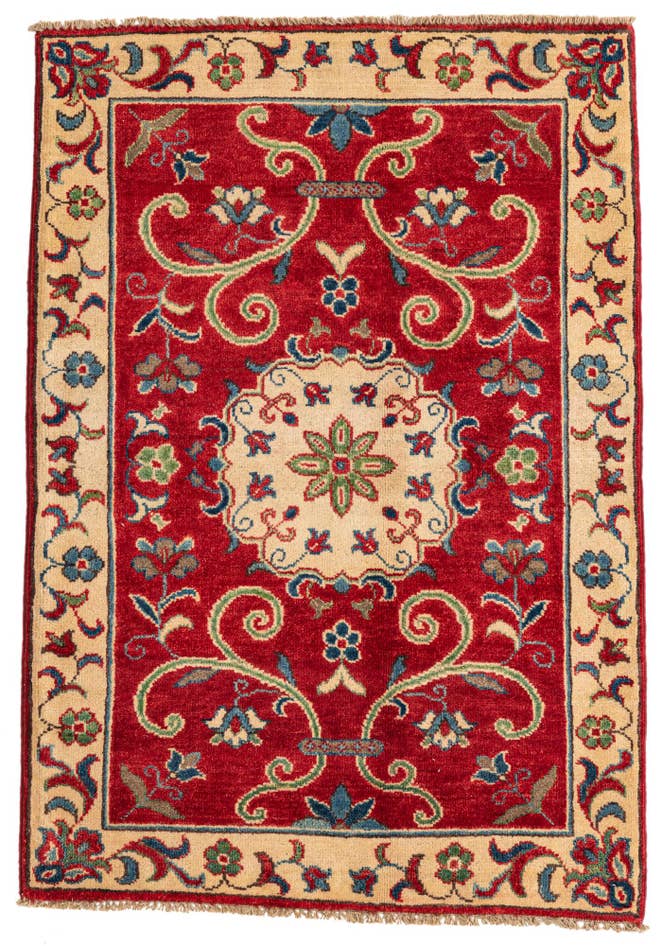 Detail image of 2' 10 x 4' 2 Hand Knotted Kazak Rug